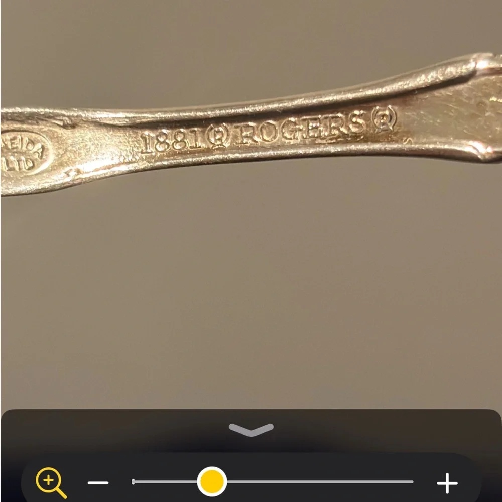 Silver plated fork and spoon